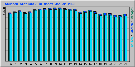 Stunden-Statistik im Monat Januar 2023