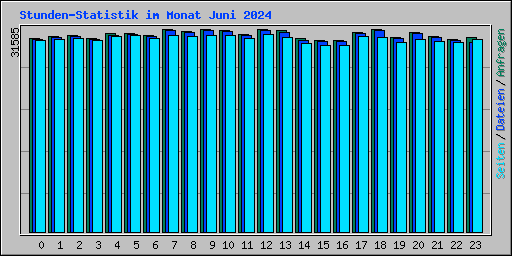 Stunden-Statistik im Monat Juni 2024