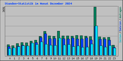 Stunden-Statistik im Monat Dezember 2024