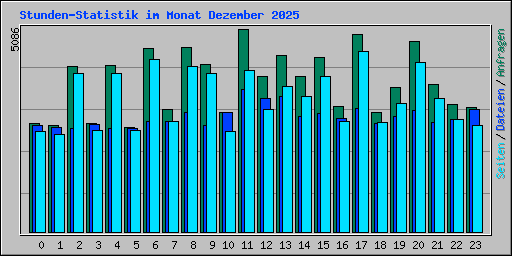 Stunden-Statistik im Monat Dezember 2025