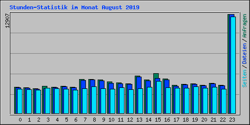 Stunden-Statistik im Monat August 2019